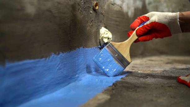 Commercial Wet Basement Repair project at a Roseville, MN business property by SJ Waterproofing Pros